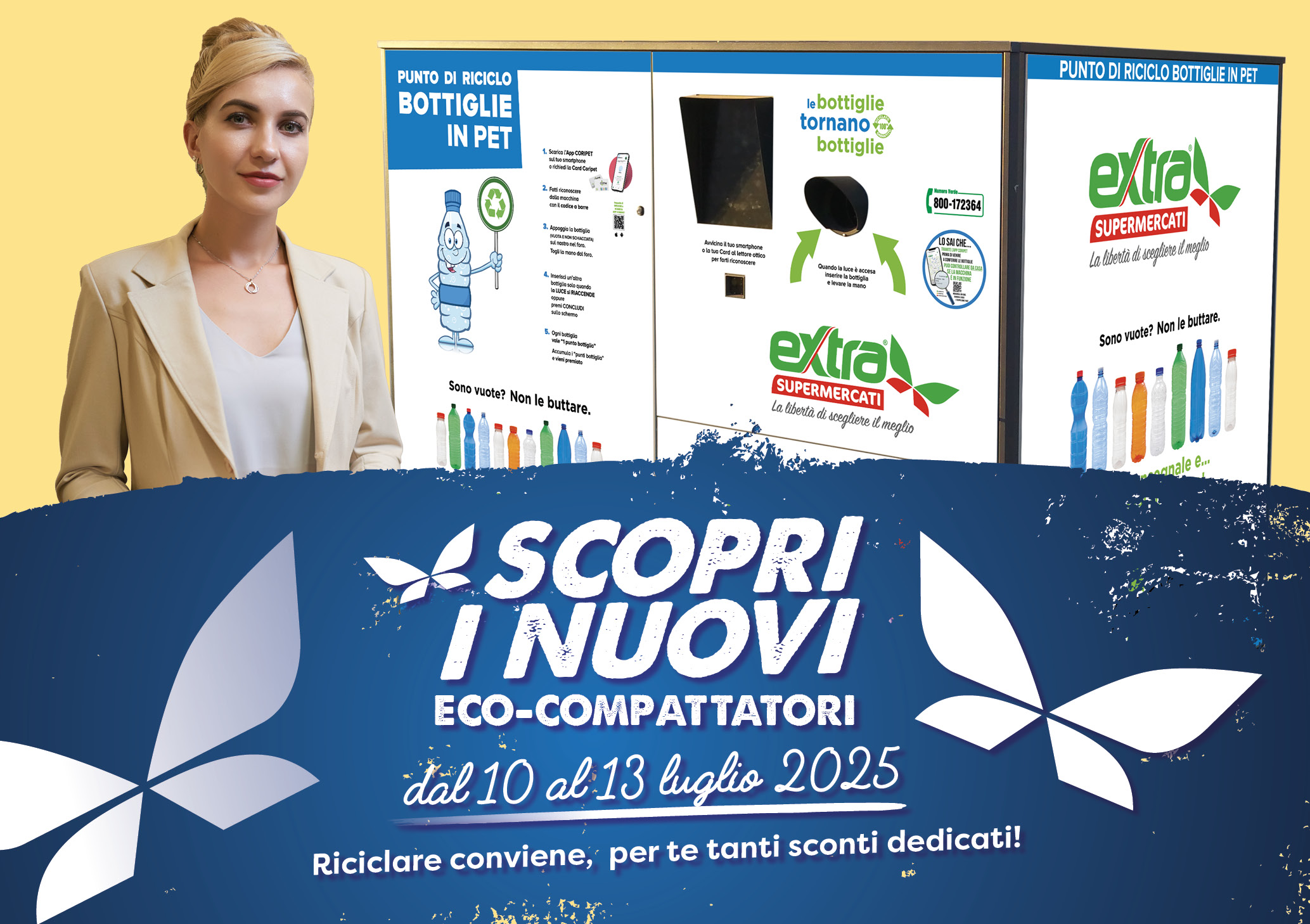 Extra per l’ambiente: installati i nuovi eco-compattatori